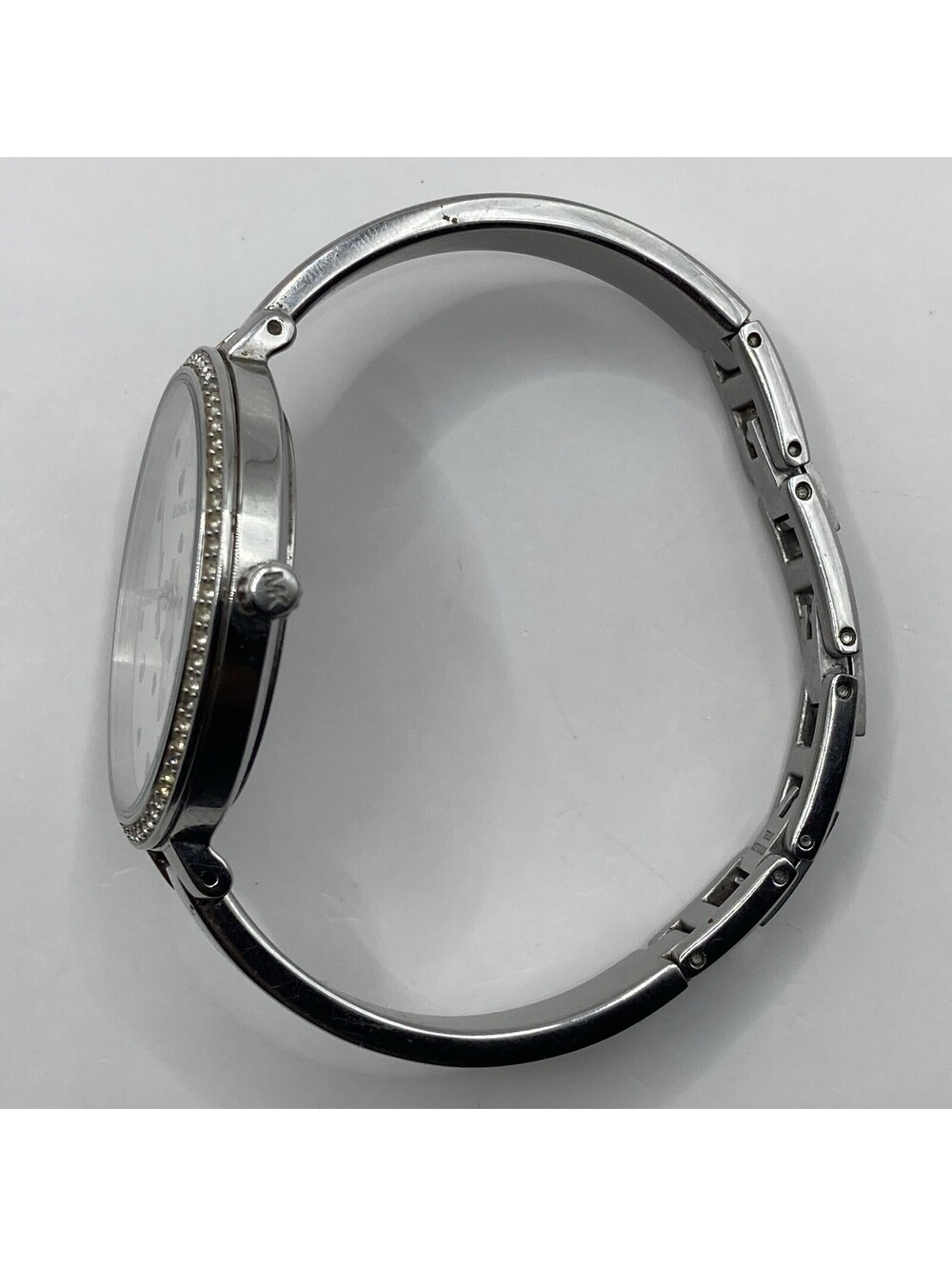 Women’s Michael Kors Jaryn MK3976 Silver Stainless Bangle Watch Heart Dial 36mm - Picture 9 of 9